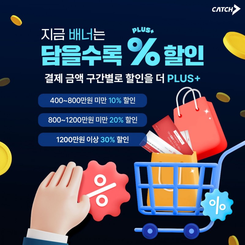 진학사 캐치, ‘담을수록 % 할인’ 이벤트 실시