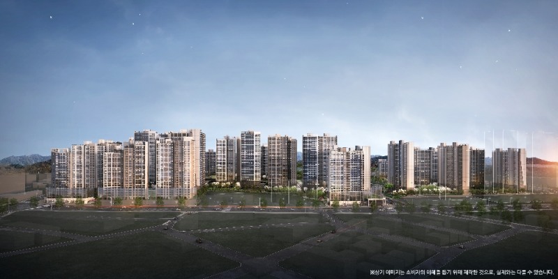 운암자이포레나 퍼스티체 투시도.