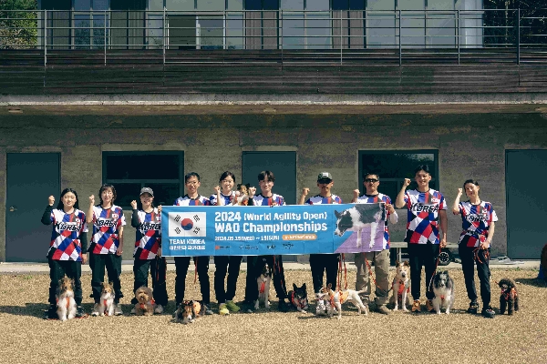 어질리티 국가대표팀, 강 ‘2024 WAO 챔피언십’ 출정식 진행