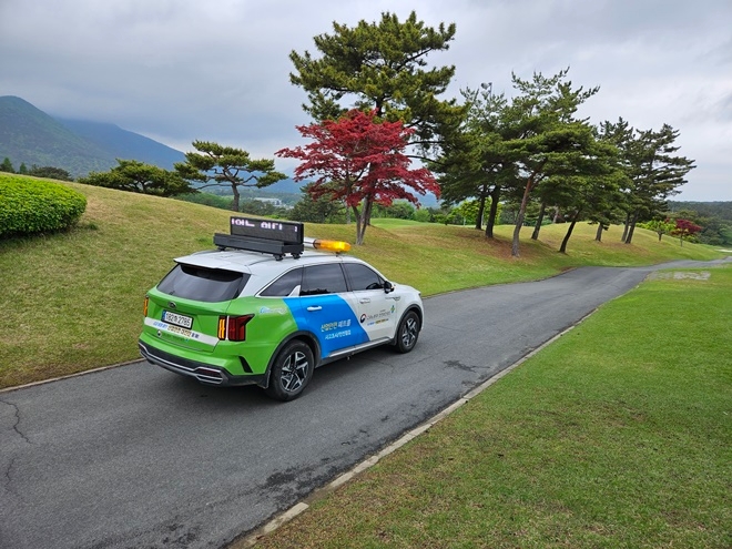 실외 골프장 패트롤 점검.(제공=안전보건공단 부산광역본부)