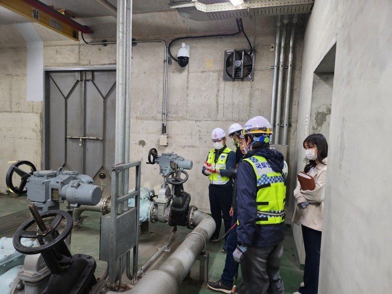 동김해지하차도 합동점검 전경.(사진=국토안전관리원)