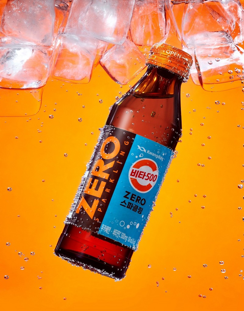 광동제약, ‘비타500 ZERO 스파클링’ 병 제품 선보여