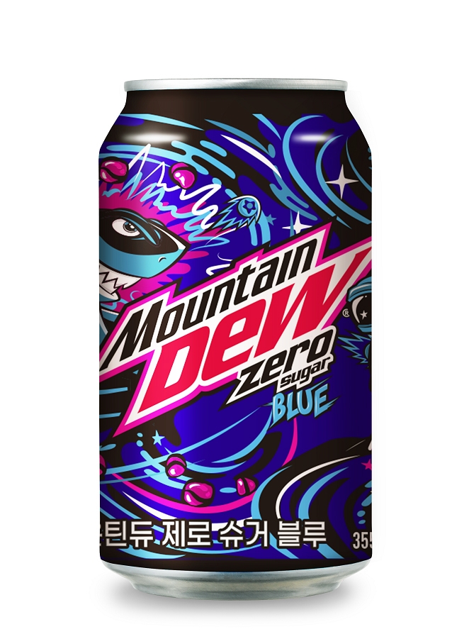 롯데칠성음료, ‘마운틴듀 제로슈거 블루’ 선보여