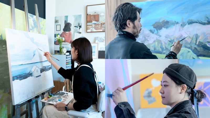 신라스테이 구로, 라이브 페인팅 쇼 진행