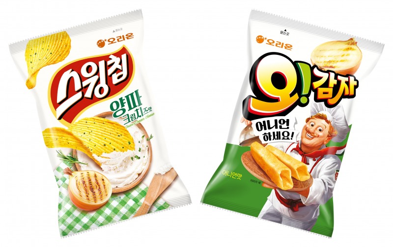 오리온, ‘스윙칩 양파크림치즈맛’∙’오!감자 어니언맛’ 선보여
