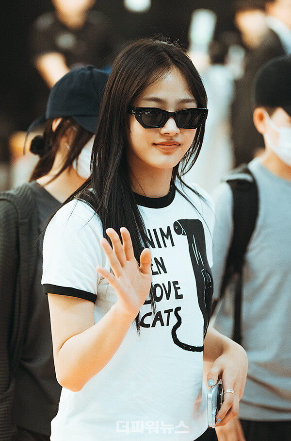 뉴진스민지,김포국제공항입국