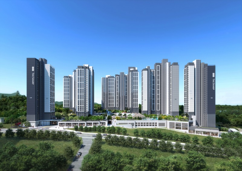 속초더샵프라임뷰 메인정면투시도.