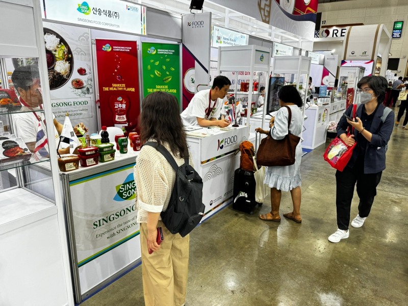 신송식품, 태국 타이펙스 박람회 참가 이미지. (사진=신송식품)