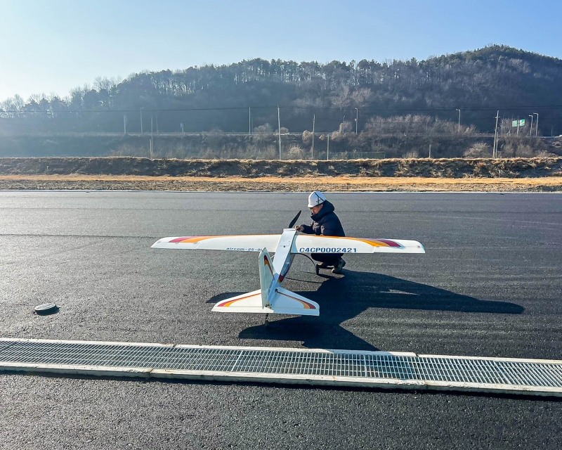 무인비행기 연습비행 준비.(사진=TS)