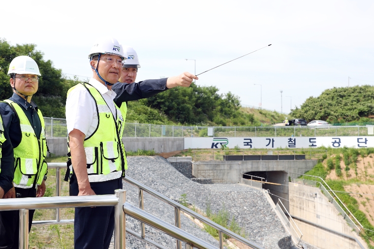 국가철도공단 이성해 이사장, 수해 대비 철도시설 점검