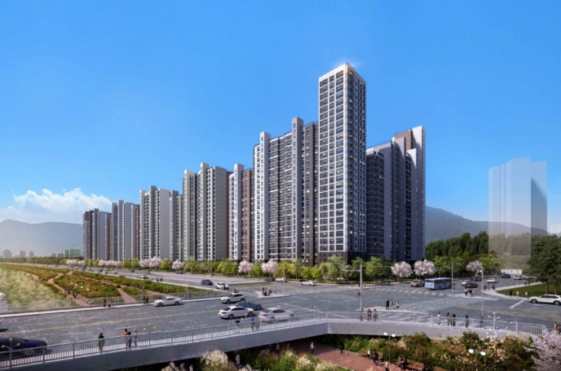 광명 철산한신 아파트 리모델링 투시도.(사진=쌍용건설)