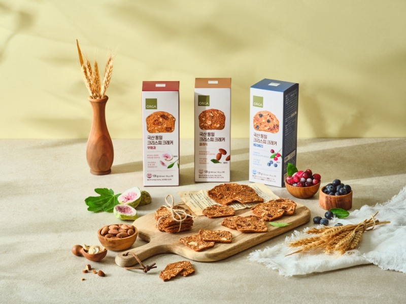 풀무원 올가홀푸드, ‘국산 통밀 크리스피 크래커’ 선보여