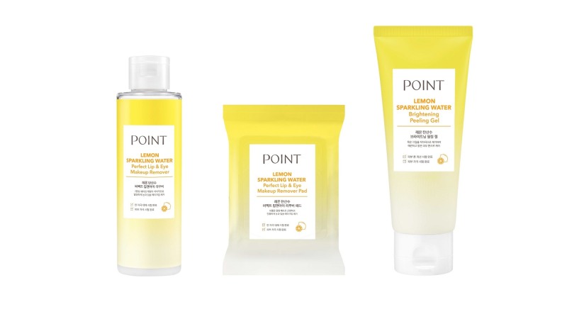 애경산업, 포인트 레몬 탄산수 클렌징 3종 출시