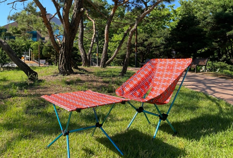 힐스테이트x헬리녹스 캠핑용품.(사진=현대건설)