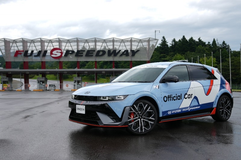 후지 스피드웨이 서킷 공식 차량으로 선정된 아이오닉 5 N.(사진=현대자동차)