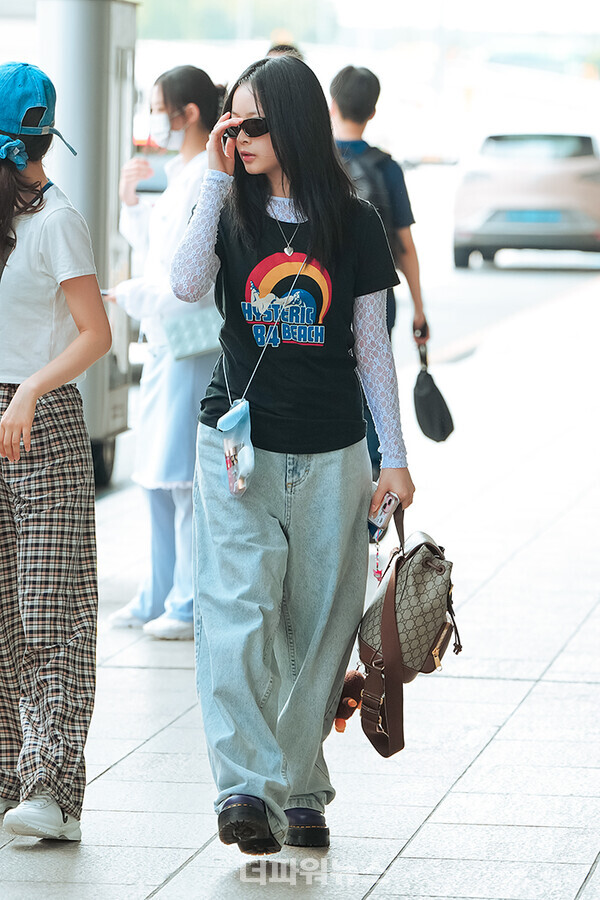 뉴진스하니,김포국제공항출국