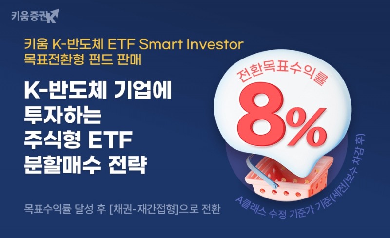 키움증권 ‘키움K-반도체 ETF Smart Investor’ 목표전환형 펀드 판매
