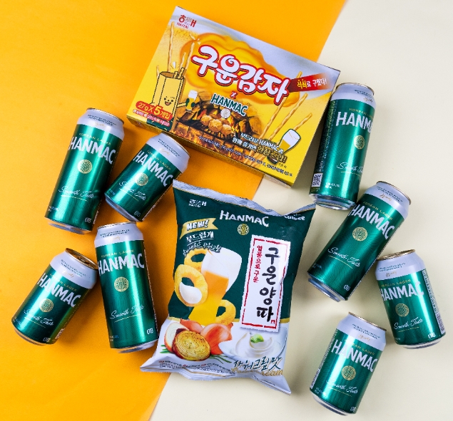 해태-오비맥주 한맥, 맥주 찰떡궁합 스낵 2탄 선보여