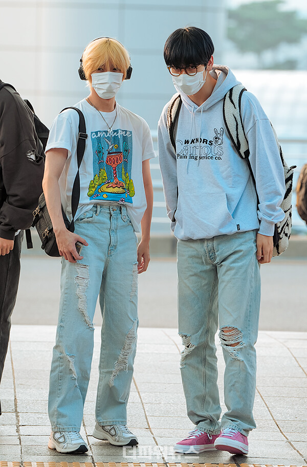 투모로우바이투게더범규-수빈,인천국제공항출국