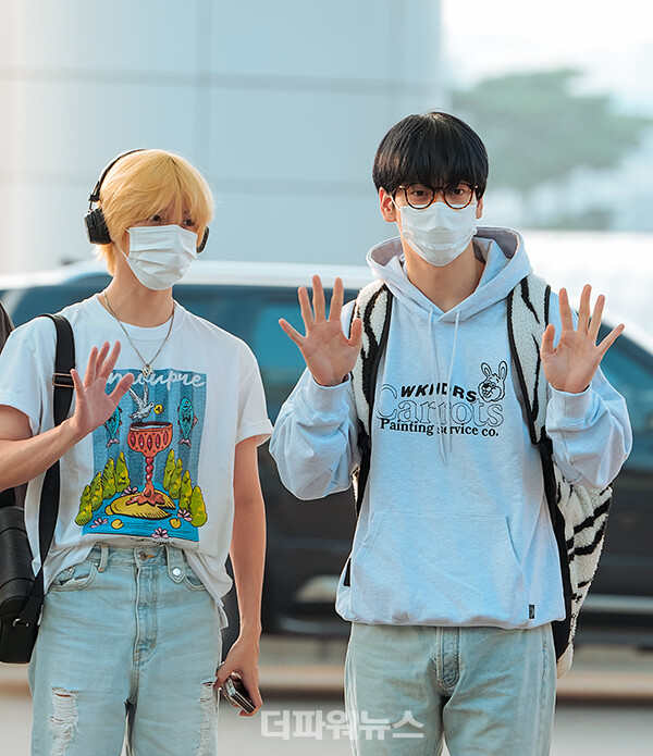 투모로우바이투게더범규-수빈,인천국제공항출국