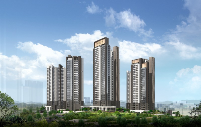 라체르보 푸르지오 써밋 주경. 투시도