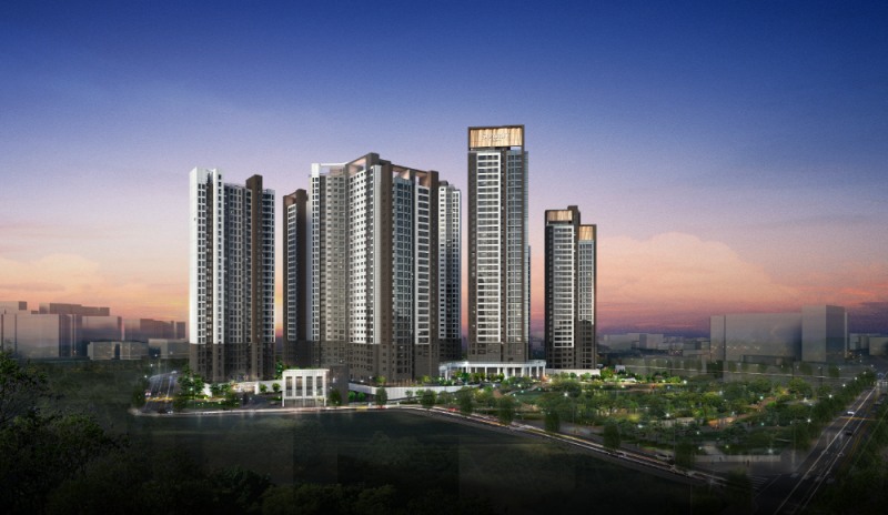 라체르보 푸르지오 써밋 야경 투시도.