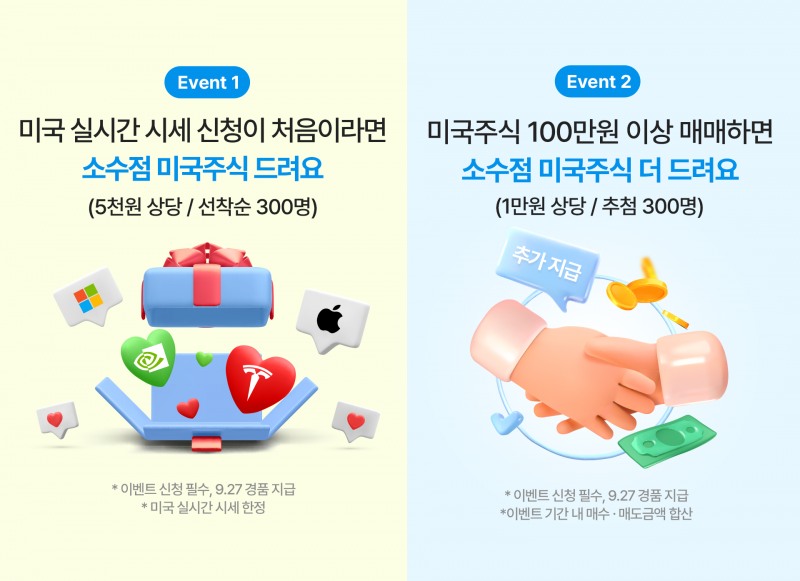메리츠증권, 소수점 미국 주식 증정 이벤트 실시