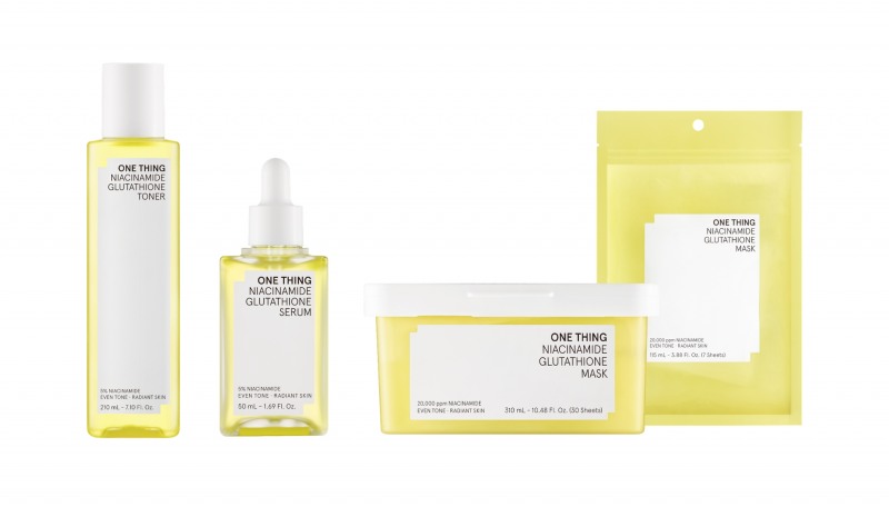 애경산업, 원씽(ONE THING), 나이아신아마이드 글루타치온 선보여