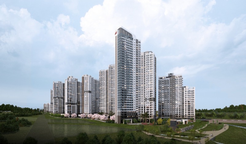 힐스테이트 도안리버파크 투시도.(사진=현대건설)