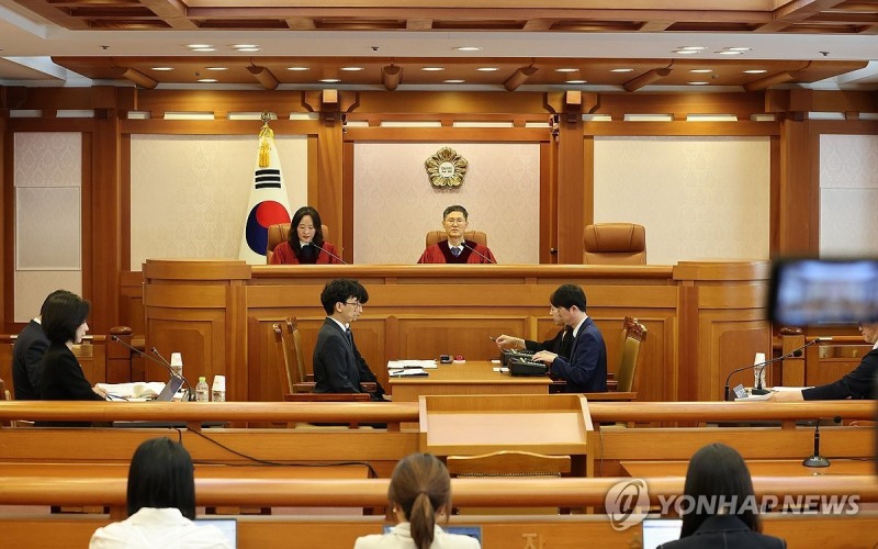 헌법재판소 심판정 전경.(사진=연합뉴스)