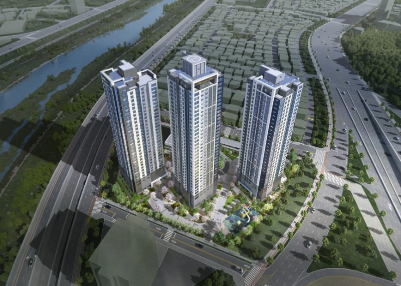 둔산 해링턴 플레이스 리버파크 조감도.(사진=효성중공업)