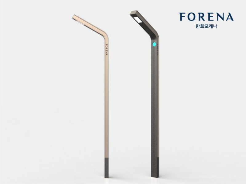 ‘2024 굿 디자인 어워드’ 우수디자인(GD)에 선정된 ㈜한화 건설부문의 ‘포레나 시그니처 보안등’ 2종.(사진=한화 건설부문)