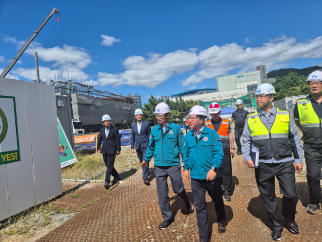 남부발전 이승우 사장, 부산 극한호우 대응 현장 안전경영 시행