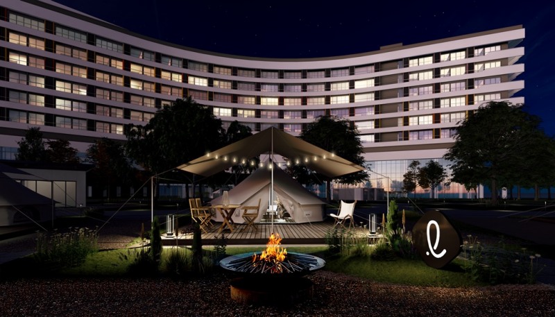 롯데호텔앤리조트 김해 야외 글램핑장.(사진=롯데호텔앤리조트)