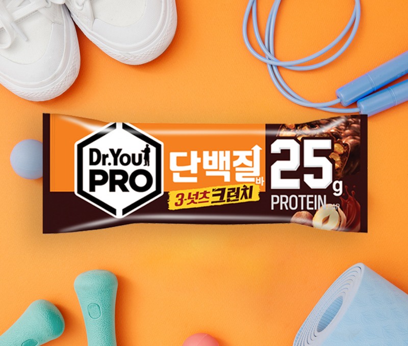 오리온, ‘닥터유PRO 단백질바 3넛츠크런치’ 선보여