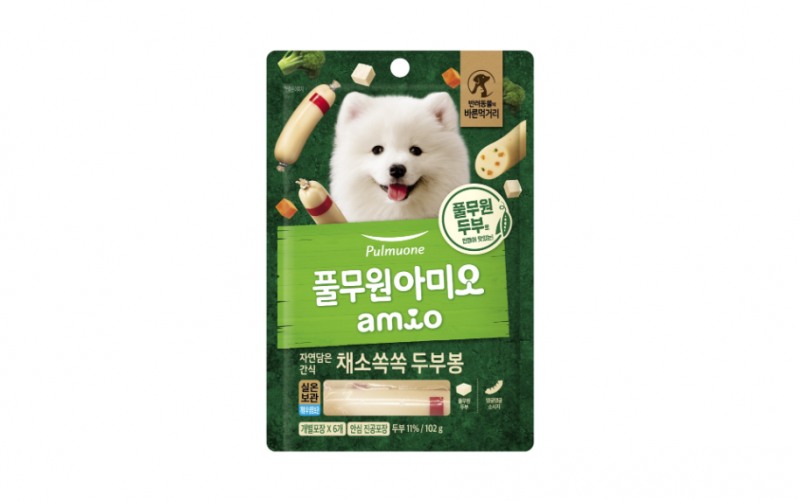 풀무원, ‘아미오 자연담은 간식 채소쏙쏙 두부봉’ 선보여
