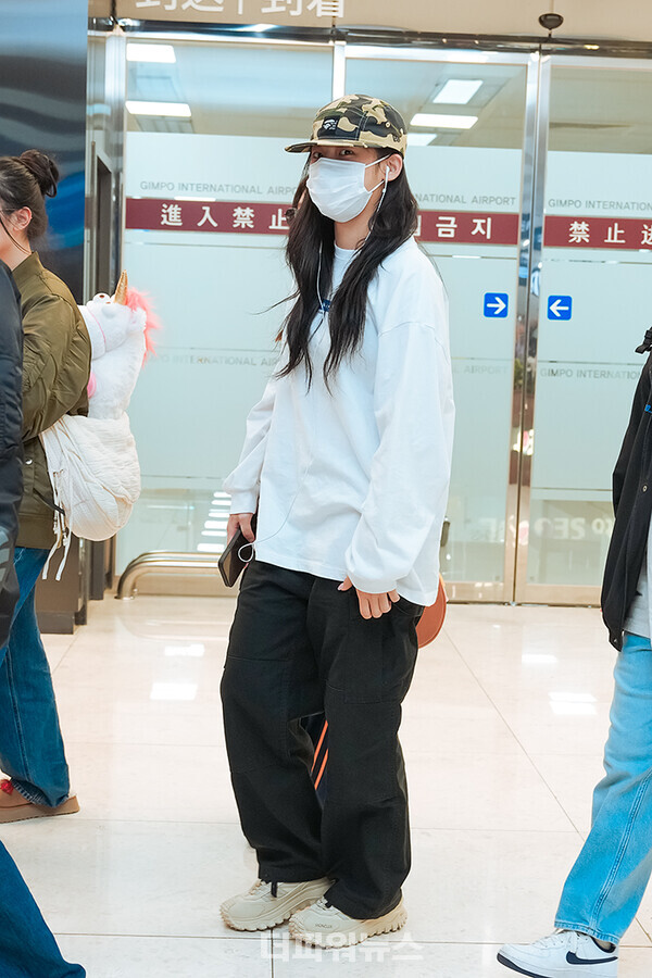 뉴진스민지,김포국제공항입국