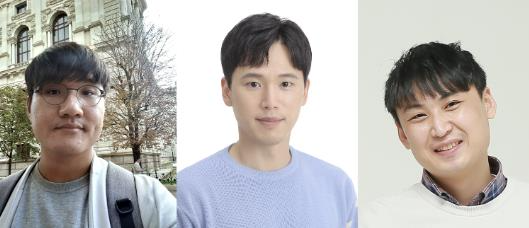 (왼쪽부터) 본 연구를 진행한 한국에너지공과대 이대경 박사, 김희태 교수, 아시아태평양이론물리센터 박종민 교수. 사진=한국에너지공대