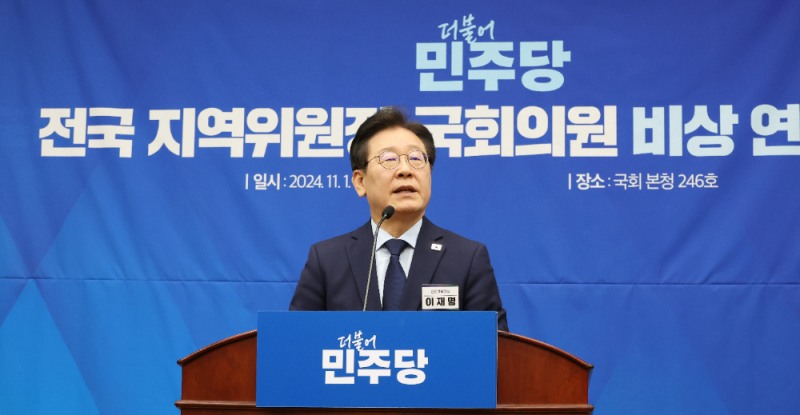 발언하는 이재명 대표.(사진=연합뉴스)