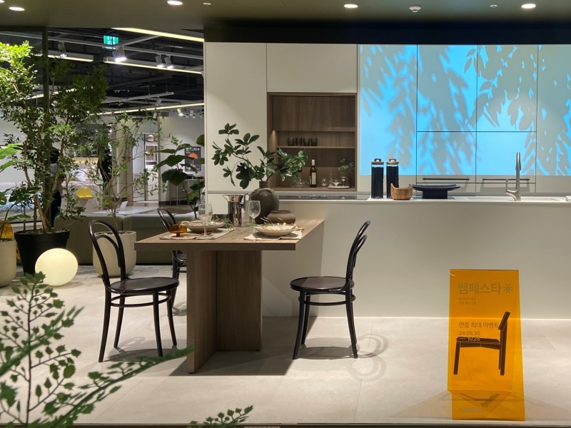 쌤페스타 POP가 설치된 한샘 고양점.(사진=한샘)