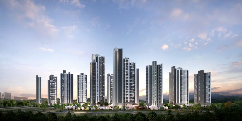 e편한세상 일산 메이포레 투시도.(사진=DL이앤씨)