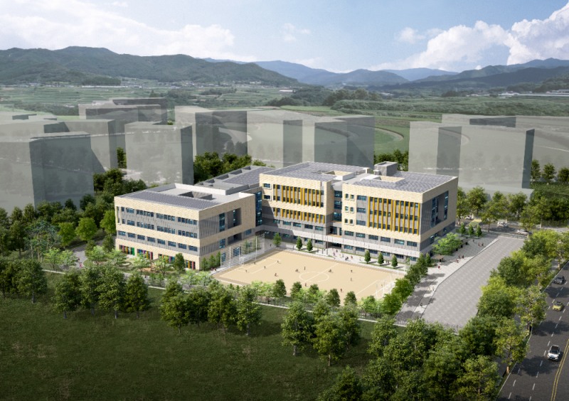 고천2초 교사 신축 공사 조감도.(사진=KBI건설)