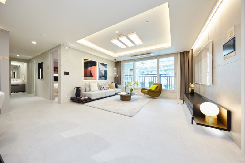 84㎡C 거실.(사진=포스코이앤씨)