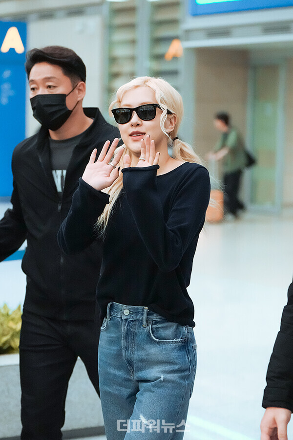 블랙핑크로제,인천국제공항입국