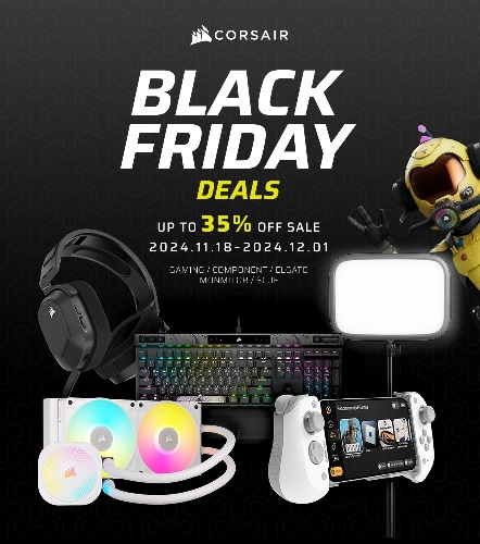 커세어, 블랙프라이데이 할인 행사 진행