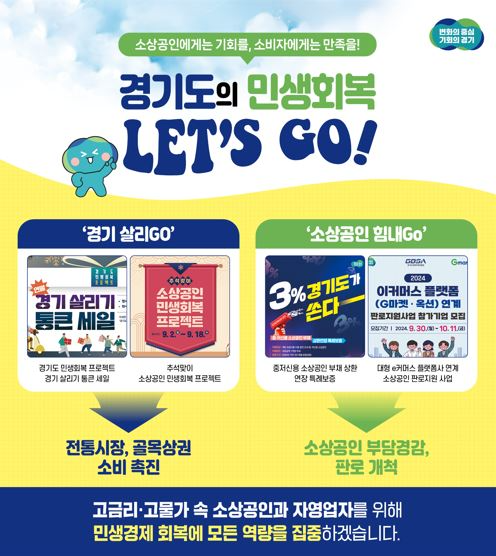 민생회복 프로그램 홍보물