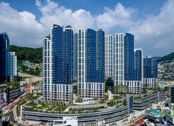 e편한세상 송도 더퍼스트비치 전경.(사진=DL이앤씨)