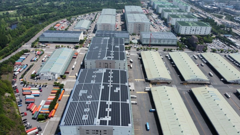 경기도 최대 규모 지붕 태양광_군포복합물류