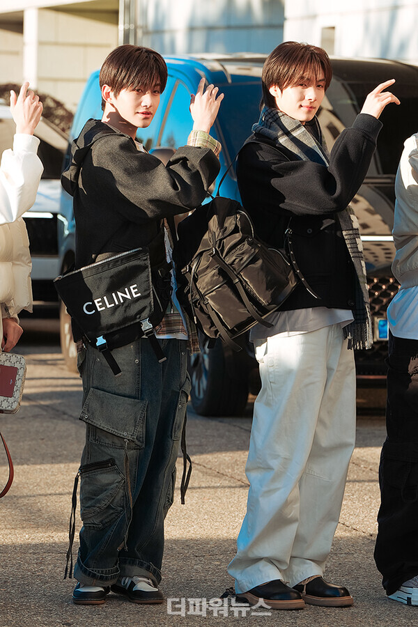 투어스지훈-영재,KBS뮤직뱅크출근길