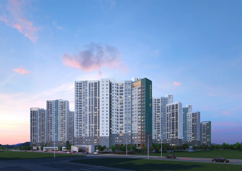 탕정 푸르지오 센터파크 투시도.(사진=대우건설)